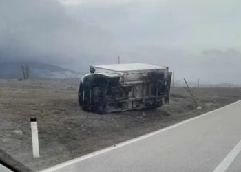 Jak vjetar kod Livna prevrnuo kamion, zatvorena dionica M-6.1
