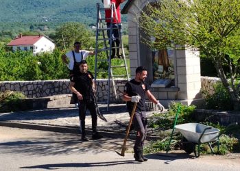 Široki Brijeg: Radna akcija u Uzarićima, zajedništvo na djelu