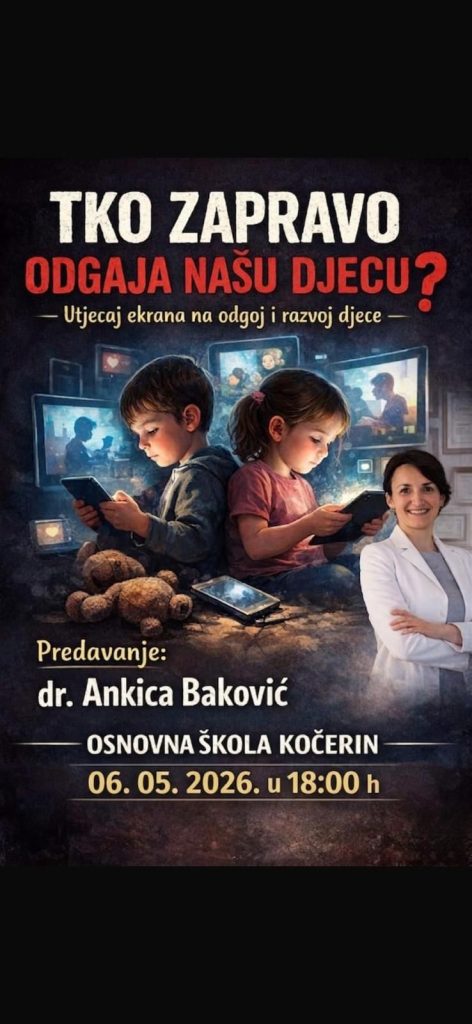 Široki Brijeg: Predavanje u Osnovnoj školi Kočerin na temu „Tko zapravo odgaja našu djecu?“