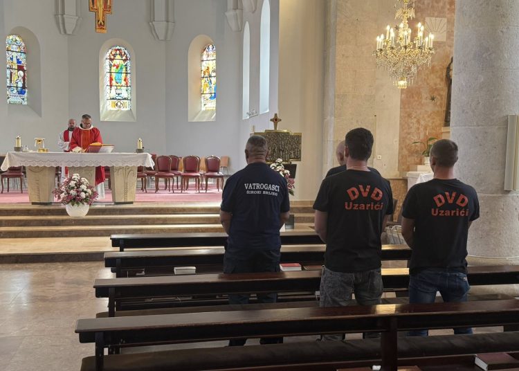 Misa i prijem za vatrogasce povodom blagdana svetog Florijana u Širokom Brijegu