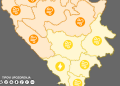 U cijeloj BiH upaljen meteoalarm: Opasnost od tuče, udara groma, jakog vjetra