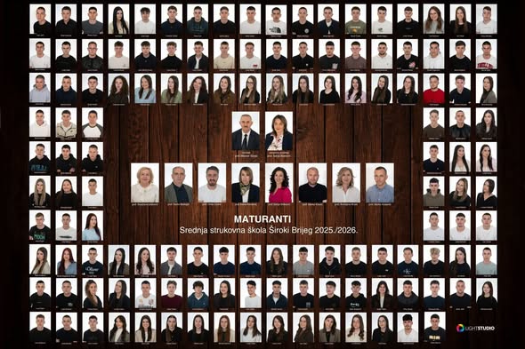 Strukovna škola Široki Brijeg predstavila maturante 2025./2026.