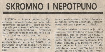 Iz prošlosti Širokog Brijega: Vrijeme kada su meso, mlijeko i kava bili deficitarni