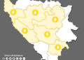U BiH za danas upaljen meteoalarm zbog grmljavinskog nevremena