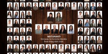 Predstavljena 70. generacija maturanata Gimnazije fra Dominika Mandića u Širokom Brijegu