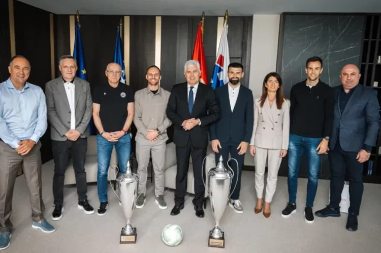 Filipović i Čović ugostili predstavnike Zrinjskog nakon osvajanja Kupa BiH