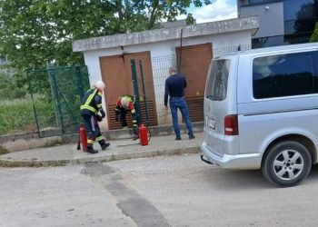 Požar na trafo stanici u industrijskoj zoni Tromeđa kod Čitluka