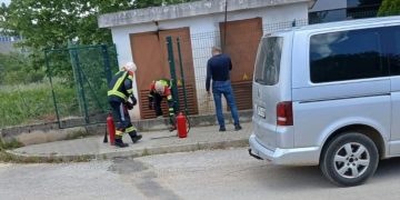 Požar na trafo stanici u industrijskoj zoni Tromeđa kod Čitluka