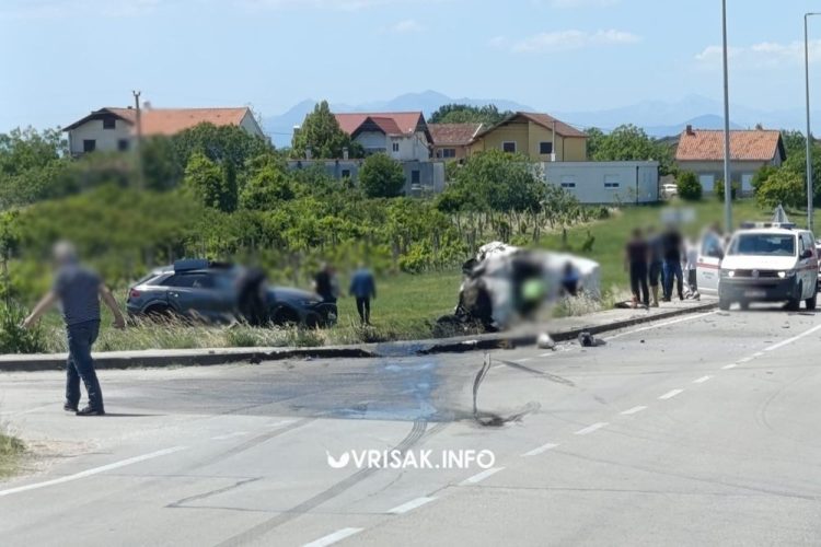 Teška prometna nezgoda u Čitluku, tri osobe ozlijeđene