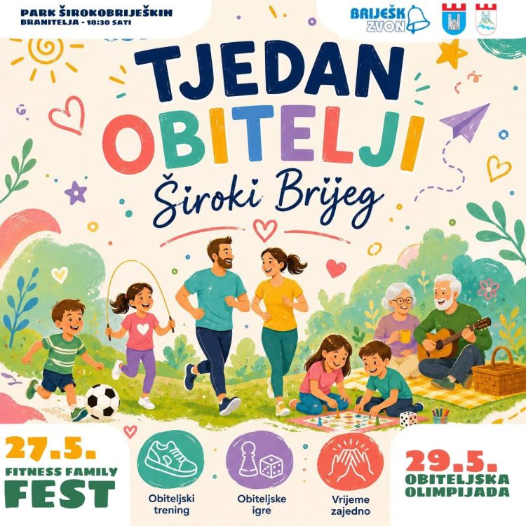 Široki Brijeg: Ovo je program za Tjedan obitelji
