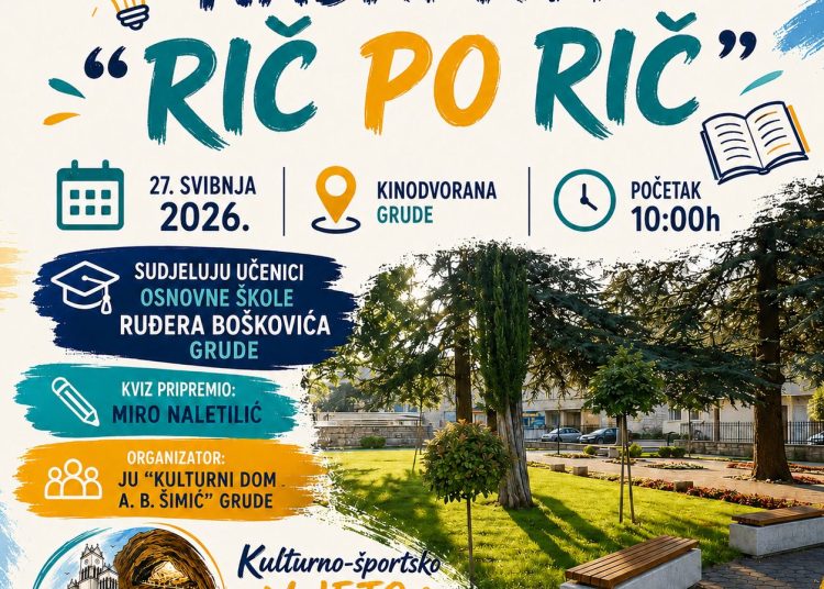 Naški kviz “Rič po rič” nakon Širokog Brijega dolazo i u Grude