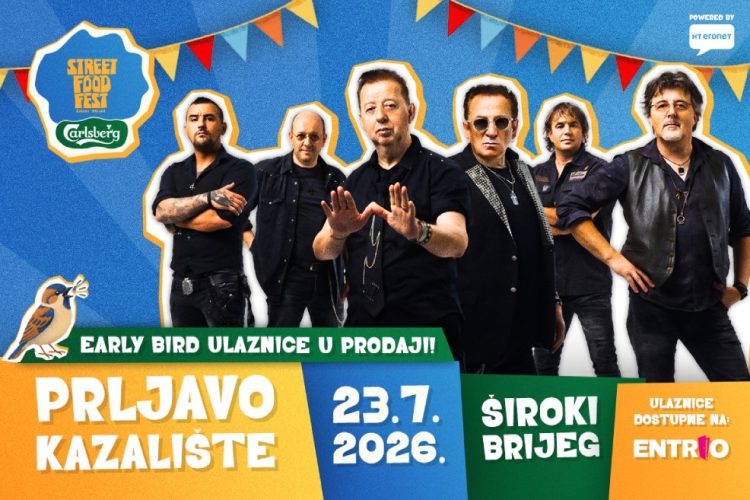 Počela prodaja Early Bird ulaznica za koncert Prljavog Kazališta na Street Food Festu