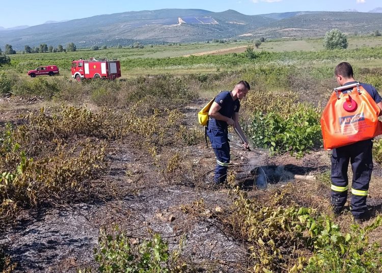 Široki Brijeg: Požar u Ljutom Docu ugašen brzom intervencijom DVD-a