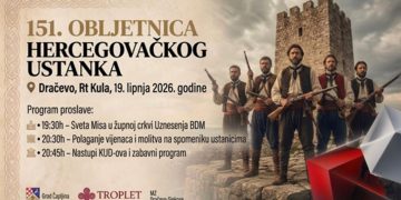 Misa, polaganje vijenaca i narodne igre povodom 151. obljetnice Hercegovačkog ustanka