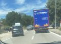 Prometna nesreća u Humcu: Veća materijalna šteta, promet usporen