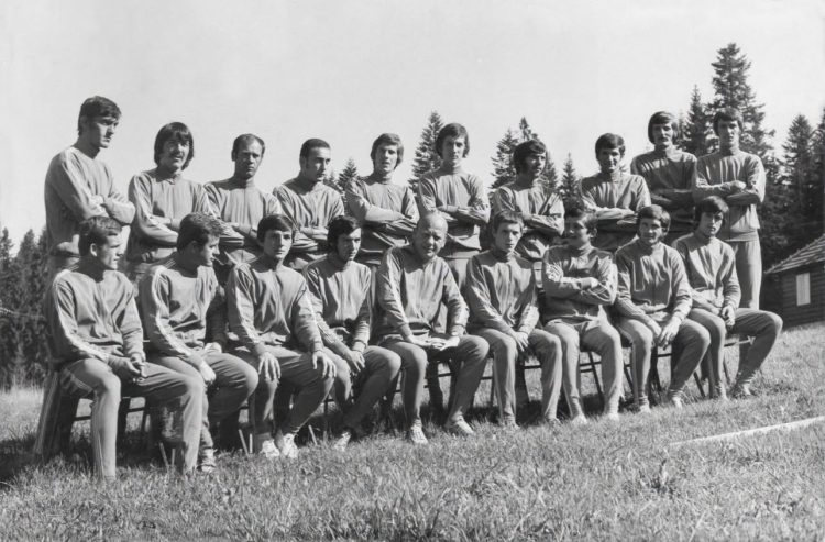 NK Mladost na ljetnim pripremama za sezonu 1972./1973.