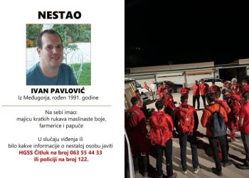 Nestao Ivan Pavlović iz Međugorja, HGSS poziva građane na pomoć