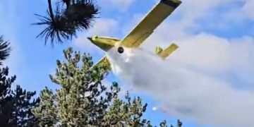 Ponovno aktiviran požar na Blidinju, u gašenju sudjelovao i Air Tractor