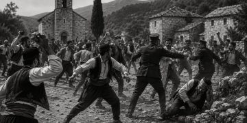 Petrovdanska tučnjava u Kočerinu 1926. : Sukob momaka iz Ljubotića i Privalja