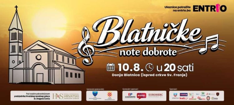 Evo tko nastupa na blatničkim notama dobrote koje okupljaju tisuće ljudi