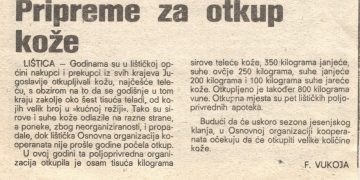Iz prošlosti Širokog Brijega: Kako se u Lištici organizirao otkup kože