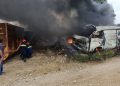 Požar u Širokom Brijegu: Gorio auto otpad u Ljutom Docu