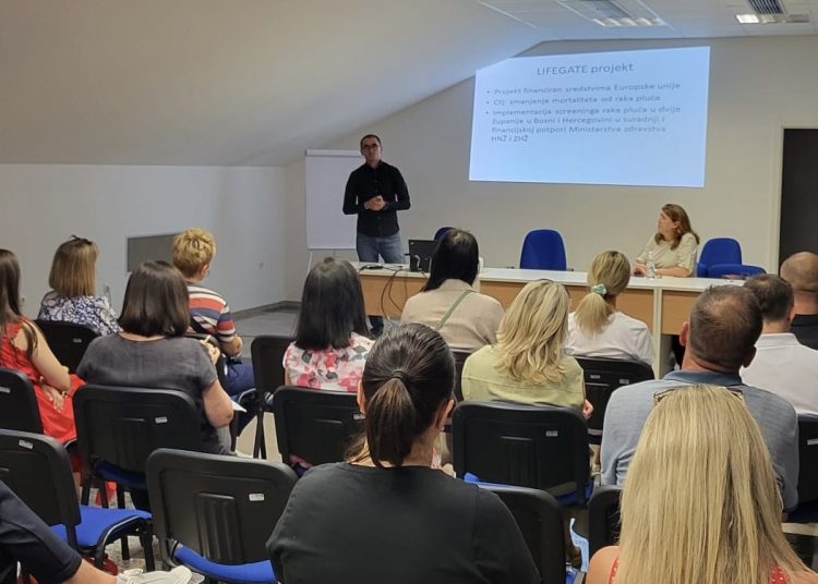 Liječnici primarne zdravstvene zaštite u HNŽ upoznati s novim modelom probira za rano otkrivanje raka pluća