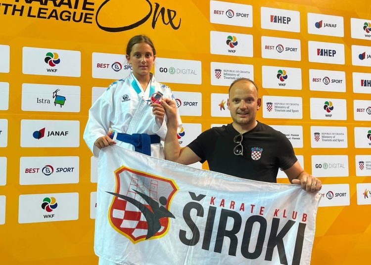 Mlada Širokobriježanka Iva Kožul osvojila broncu na prestižnom WKF Youth Cupu
