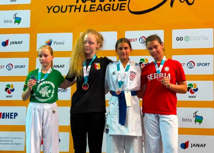 Mlada Širokobriježanka Iva Kožul osvojila broncu na prestižnom WKF Youth Cupu