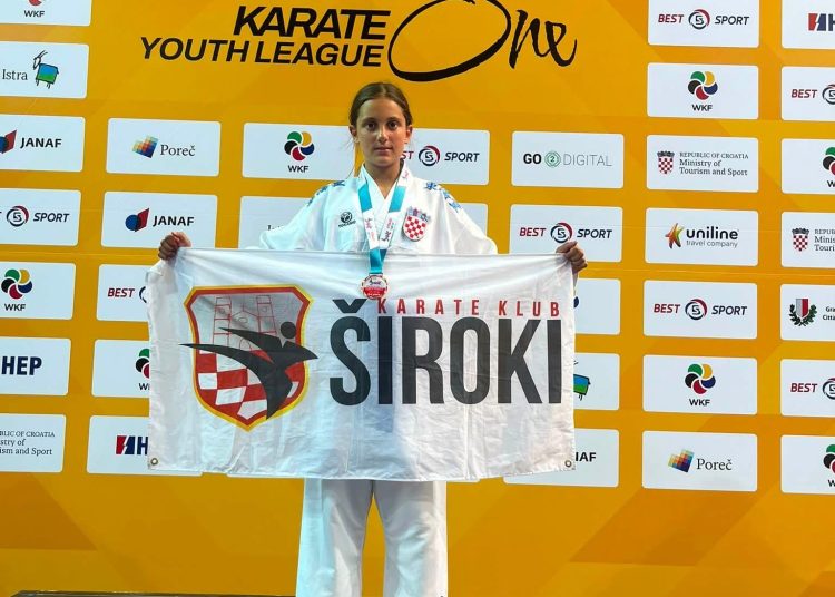Mlada Širokobriježanka Iva Kožul osvojila broncu na prestižnom WKF Youth Cupu