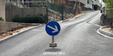 Široki Brijeg: Obavijest o zatvaranju Ulice kraljice Jelene („Krunina strana“)