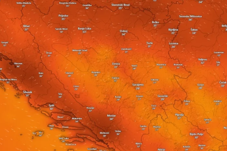 Pogledajte: Vikend donosi nepodnošljive vrućine i opasno visoke temperature