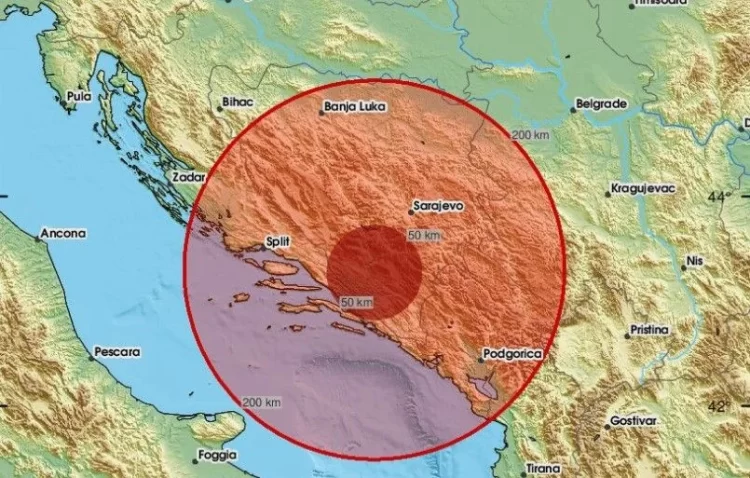 Jeste osjetili? Potres magnitude 3,1 pogodio Hercegovinu: Epicentar kod Stoca