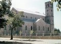 Crkva u Širokom Brijegu 1961. prije dogradnje južnog zvonika