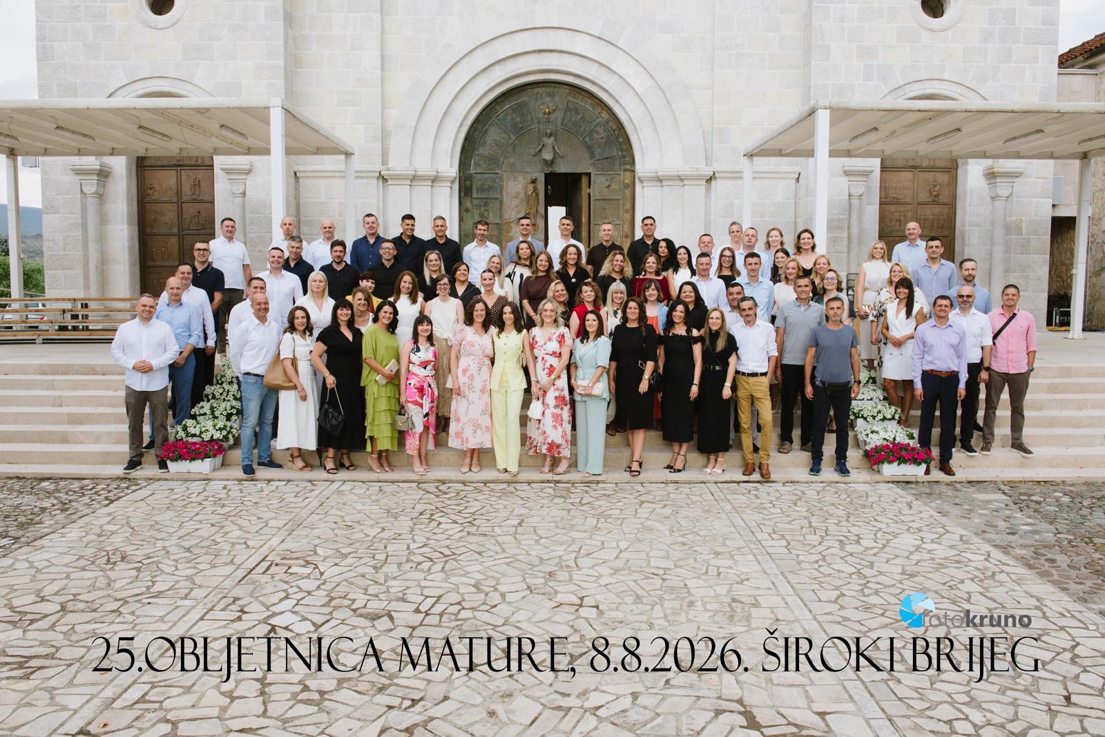 Široki Brijeg: Bivši gimnazijalci proslavili 25 godina mature Široki Brijeg: Bivši gimnazijalci proslavili 25 godina mature