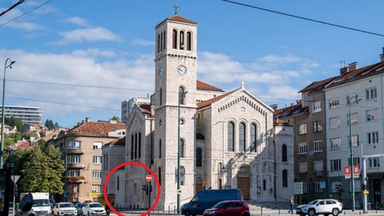 Pokušaj krađe oluka na crkvi Sv. Josipa u Sarajevu