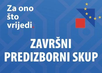 Završni predizborni skup HDZ-a BiH Široki Brijeg – Za ono što vrijedi!