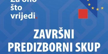 Završni predizborni skup HDZ-a BiH Široki Brijeg – Za ono što vrijedi!