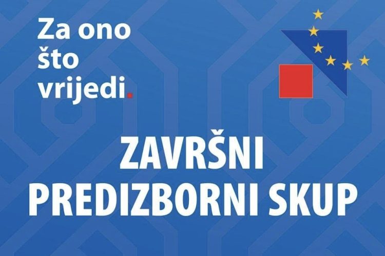 Završni predizborni skup HDZ-a BiH Široki Brijeg – Za ono što vrijedi!
