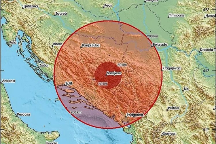 Potres pogodio BiH: ‘Zaljuljalo se, čulo se zveckanje posuđa’