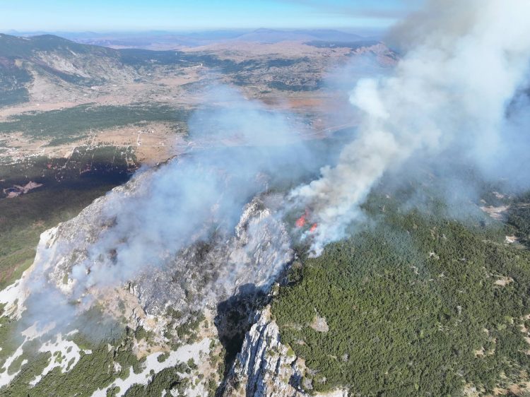 Blidinje: Zbog požara zatražena pomoć Air Tractora i helikoptera Oružanih snaga BiH