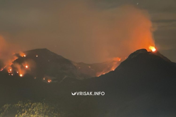 Intenzitet požara na Čvrsnici slabiji