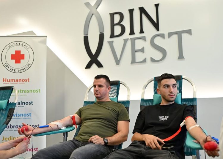 Posušje: Djelatnici Binvesta darovali 29 doza krvi