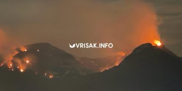 Požar na Čvrsnici i dalje se širi, vjetar dodatno otežava gašenje