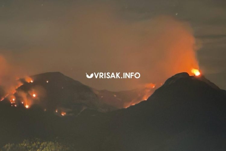 Požar na Čvrsnici i dalje se širi, vjetar dodatno otežava gašenje
