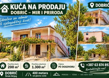 Široki Brijeg: Prodaje se kuća na atraktivnoj lokaciji, 200 m² doma i 1.300 m² okućnice