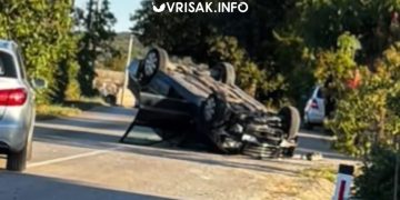 Široki Brijeg: Prometna nesreća u Ljutom Docu, automobil završio na krovu