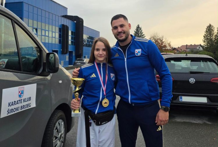 Ana Lovrić članica karate kluba Široki Brijeg prvakinja Hrvatske