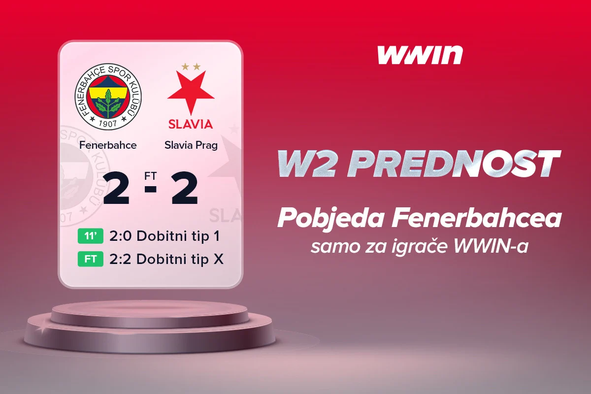 Fenerbahce ispustio dva gola prednosti, ali ne i igrači WWIN-a! Fenerbahce ispustio dva gola prednosti, ali ne i igrači WWIN-a!