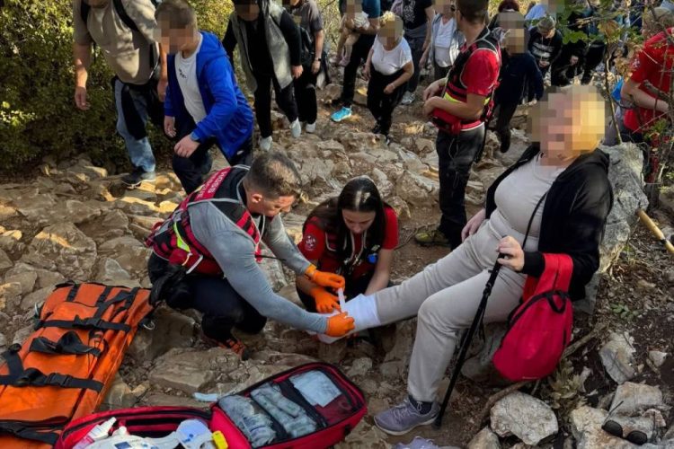 HGSS Čitluk-Međugorje intervenirao na Križevcu: Ozlijeđena hodočasnica iz Hrvatske